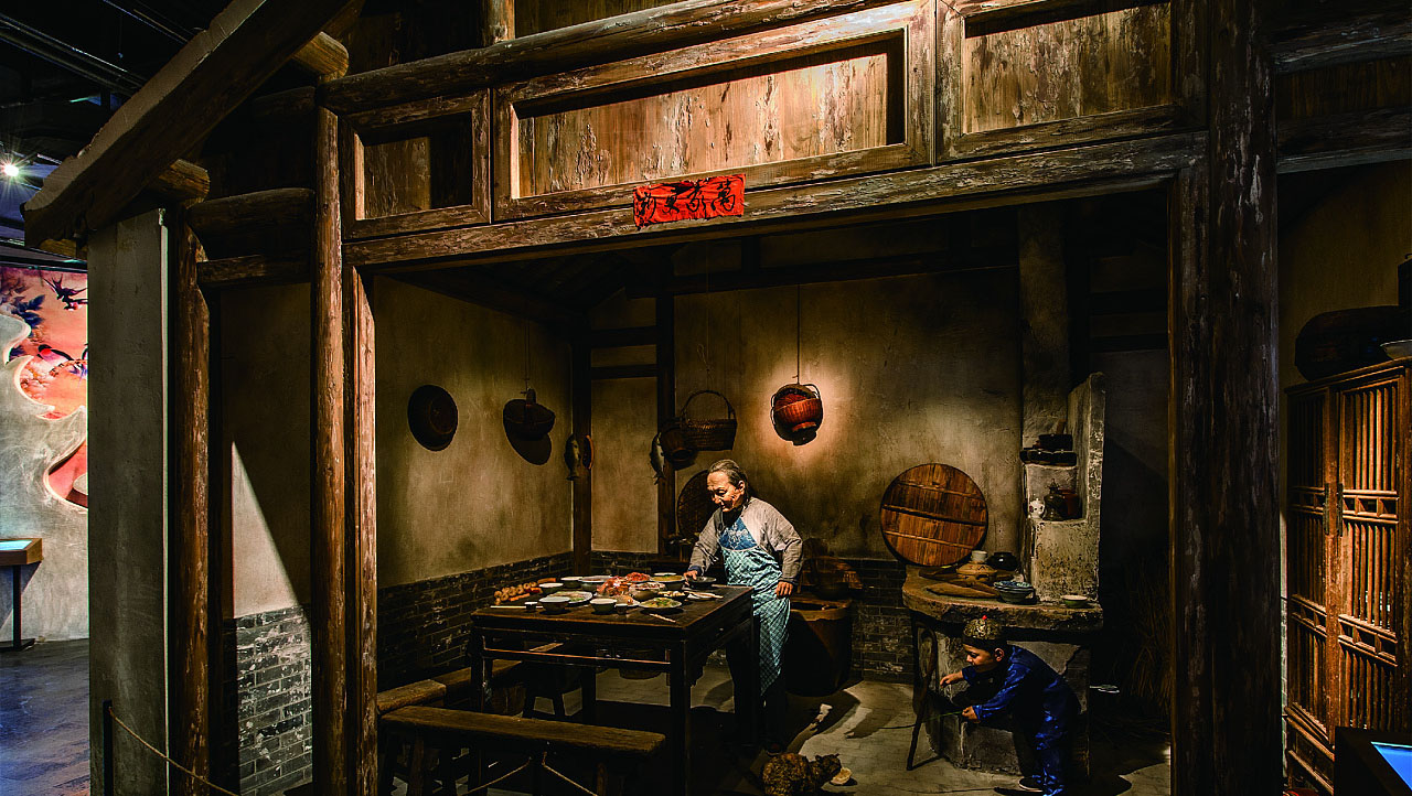 場景設(shè)計布置與展品做舊